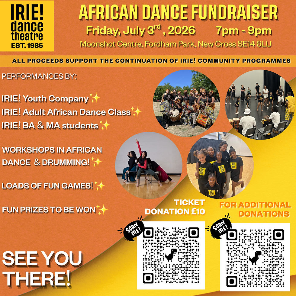 IRIE! Community Programme Fundraiser