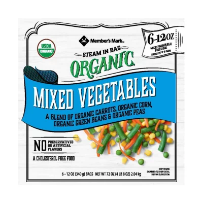 cholesterol free frozen mixed vegetables