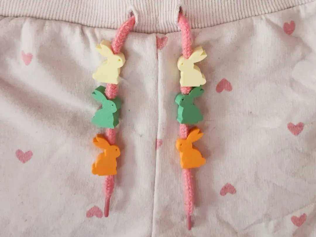 Tavşan Kapşonlu Bağ Süsü (2 Çift)