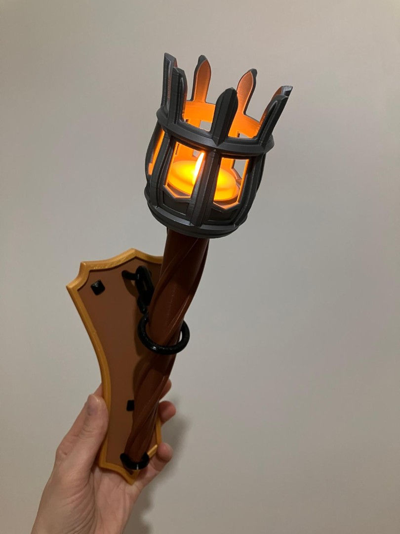 Küçük resim: Ortaçağ Duvar Apliği LED Mum Tutucu