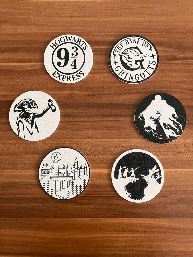 Küçük resim: 6'lı Harry Potter Bardak Altlığı