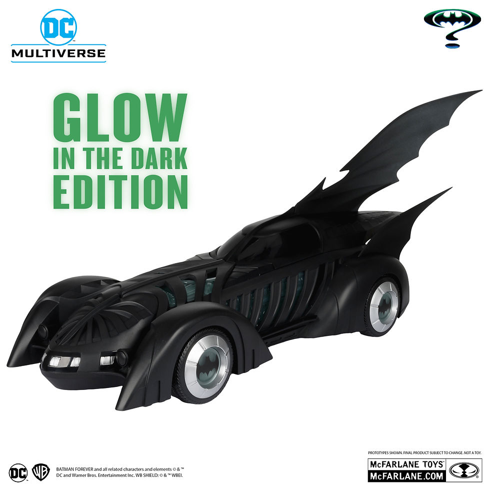 Thumbnail: Dc Multiverse Vehicles - Batmobile (Batman Forever) Glow in the Dark Gold Label