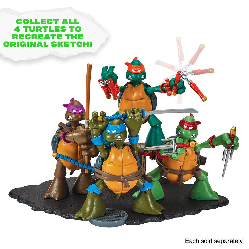Thumbnail: TMNT - Classic 40th Anniversary Original Sketch Turtle Figure - Leonardo
