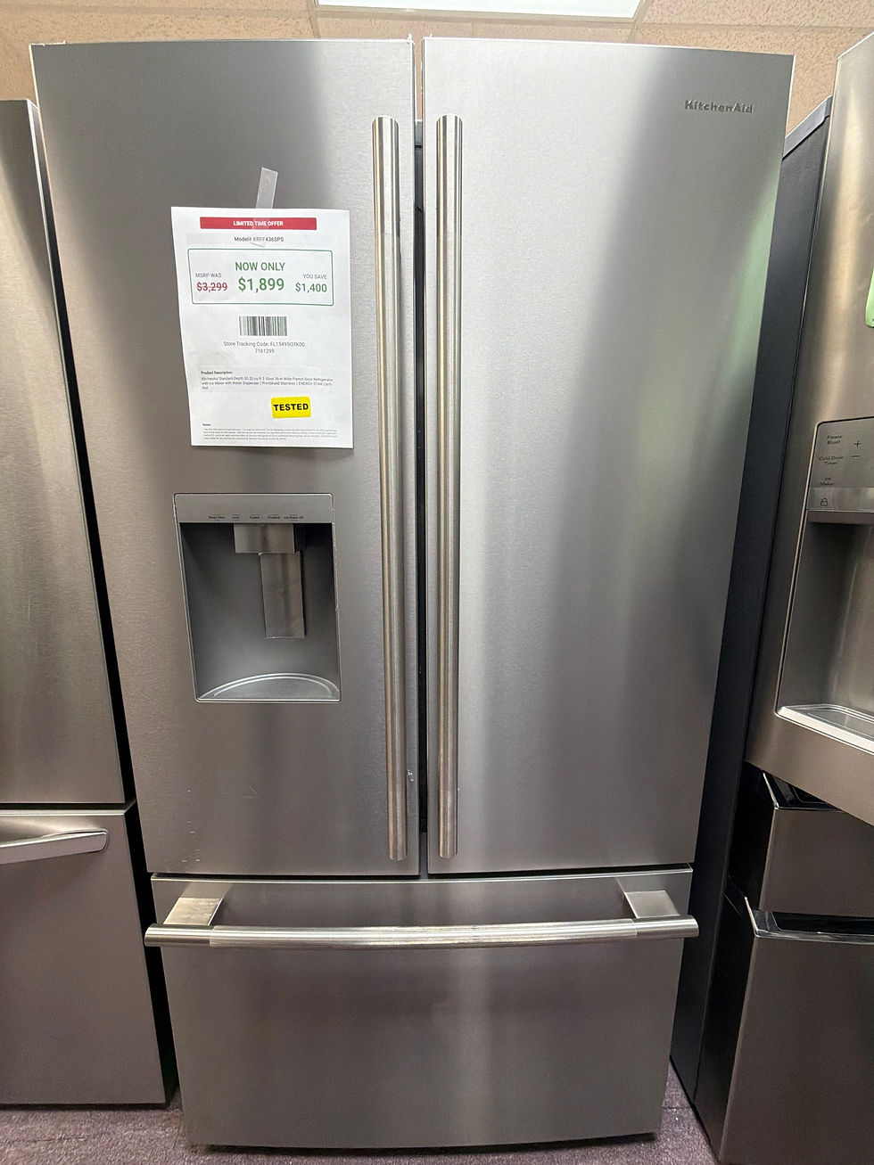 Thumbnail: KitchenAid Standard Depth French Door Refrigerator 