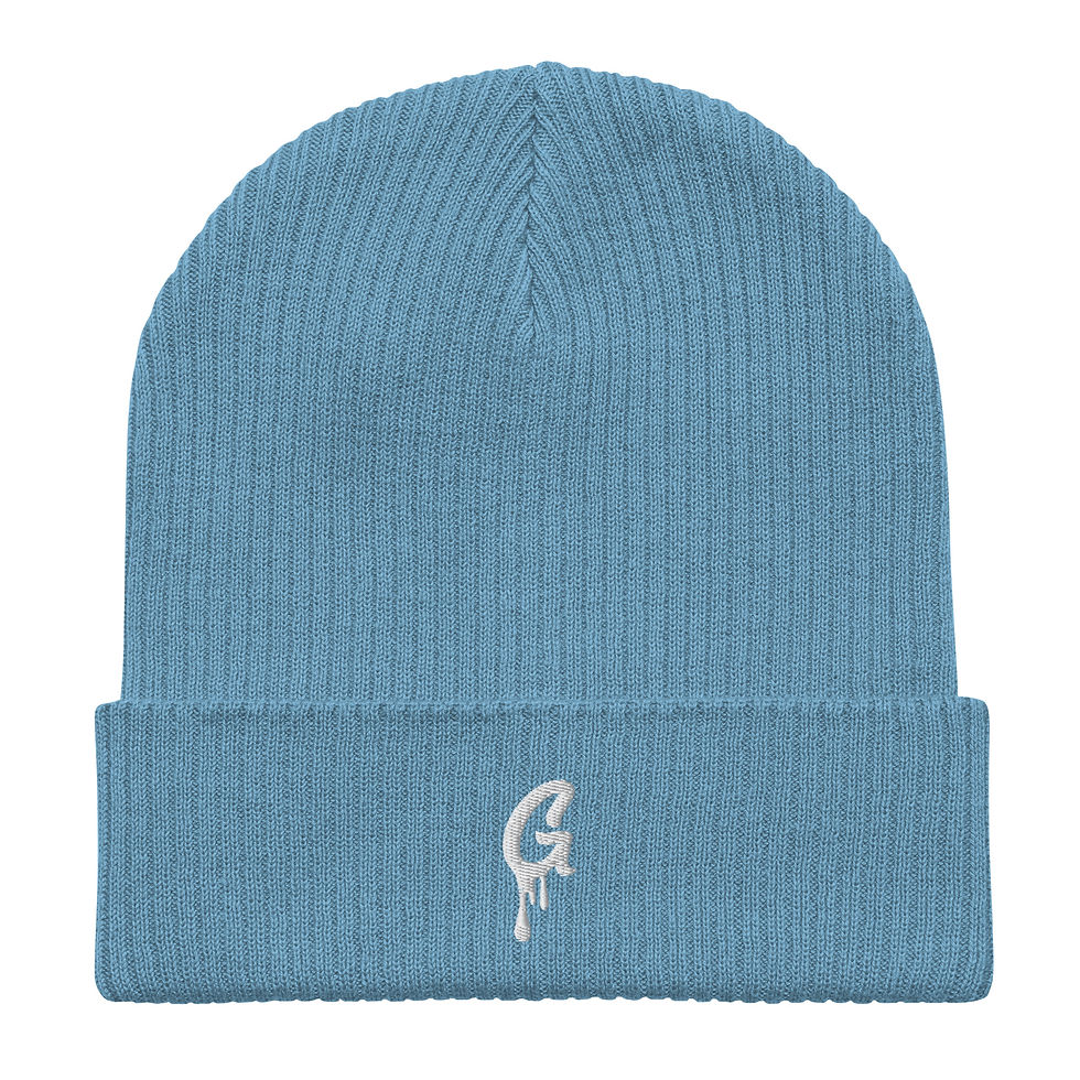 Thumbnail: Embroidered Organic Beanie Minimalist Logo