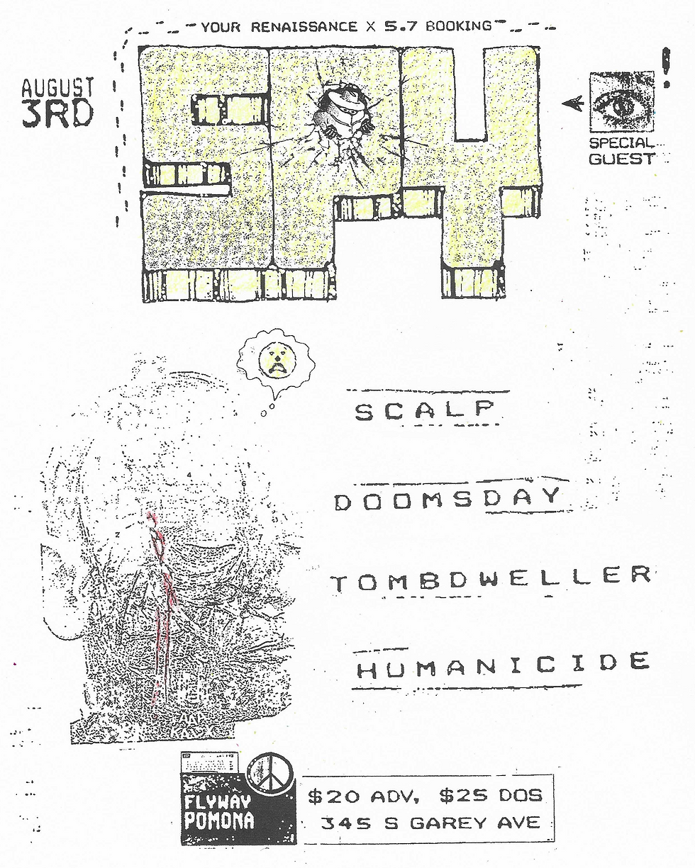 Spy, Scalp, Doomsday, Humanicide, Tombdewller
