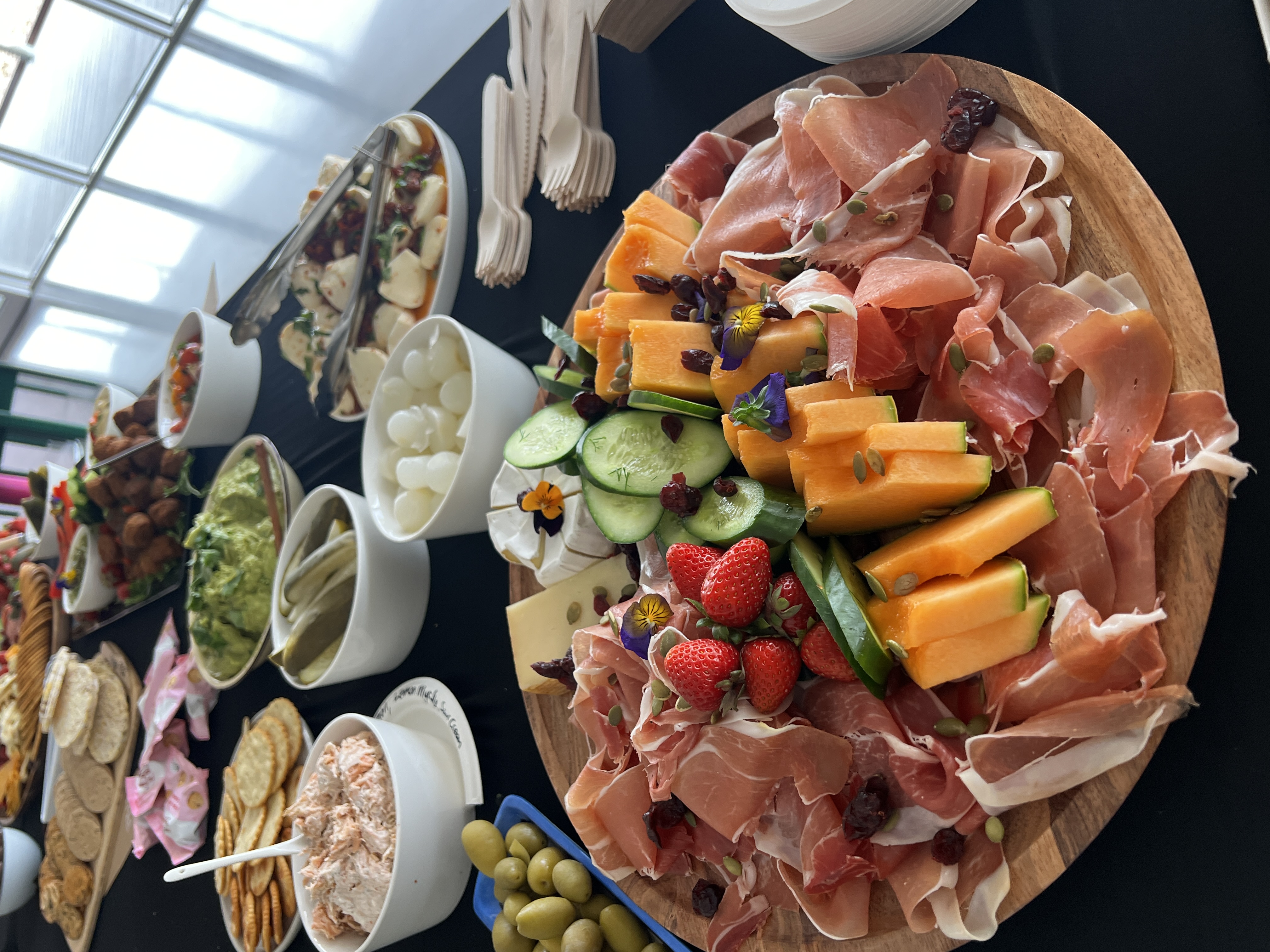 Arranged Food and Objects