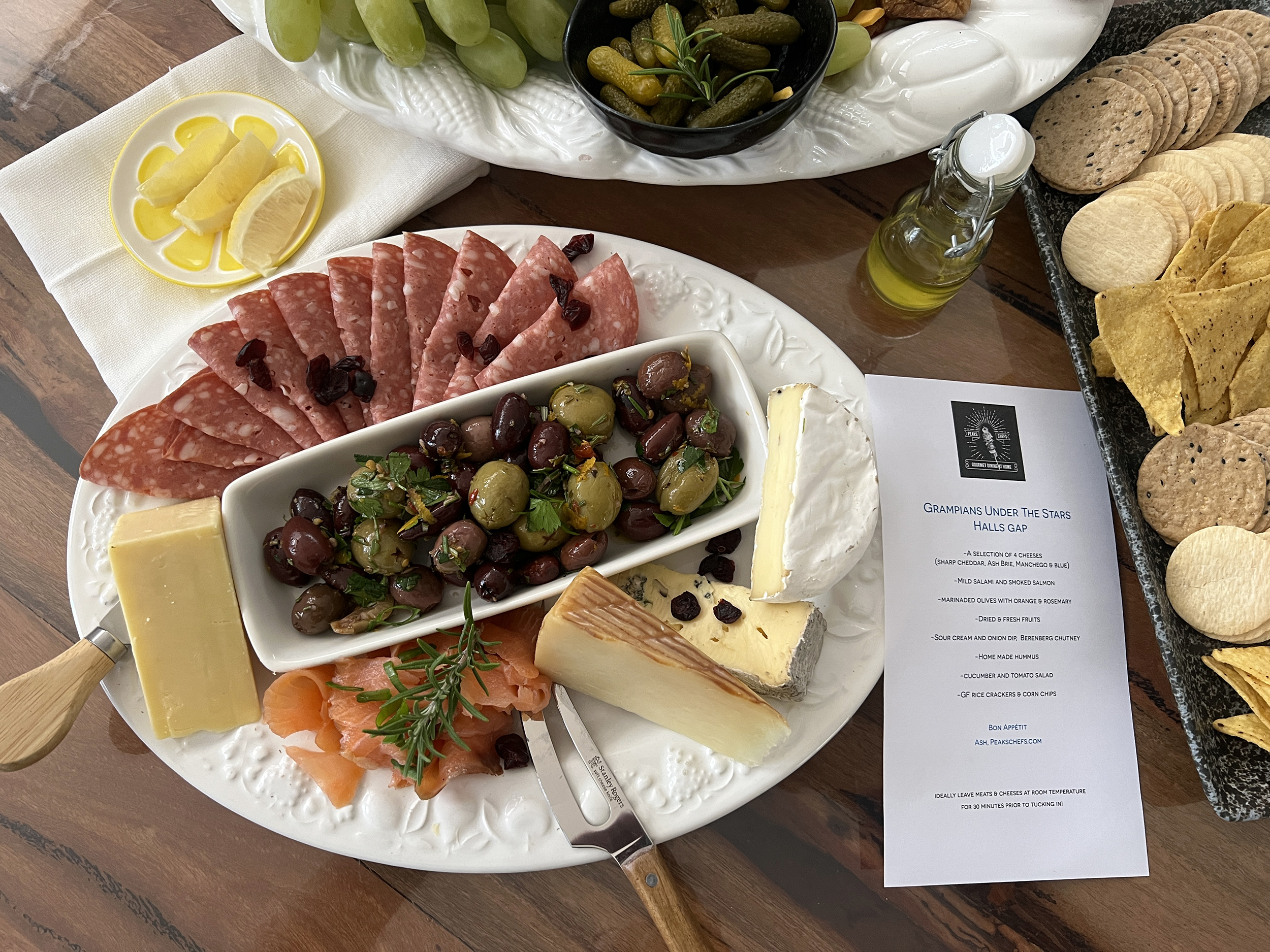 Arranged Food and Objects