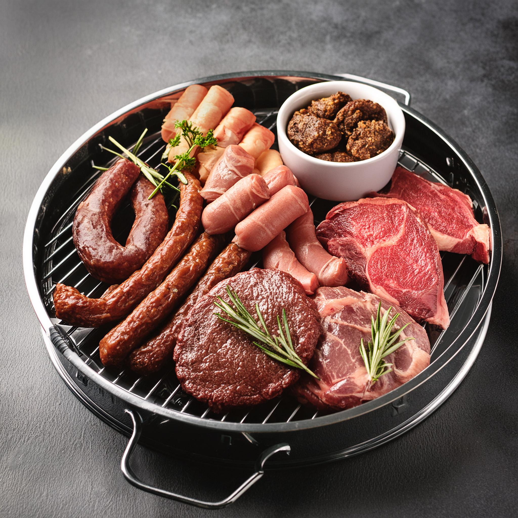 Arranged Food and Objects