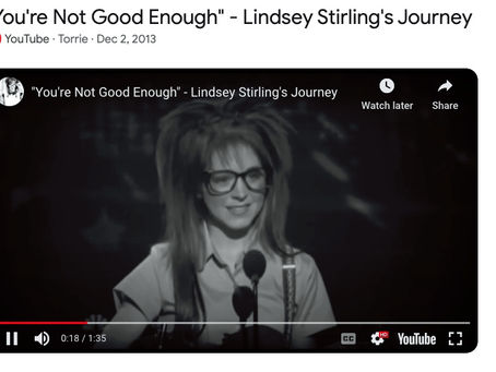 You're Not Good Enough