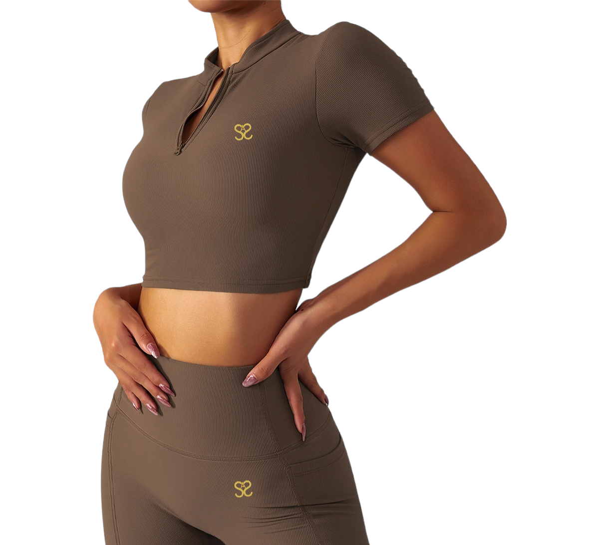 SAS Short-Sleeved Yoga Tracksuit Top