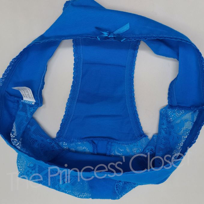Thumbnail: VEJARO P02 Female Transparent Cotton Lace Panties Mixed Colors-6 In 1