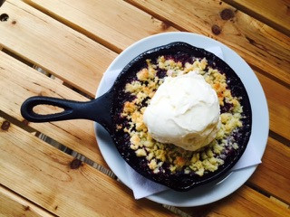 Blueberry Cornmeal Crisp