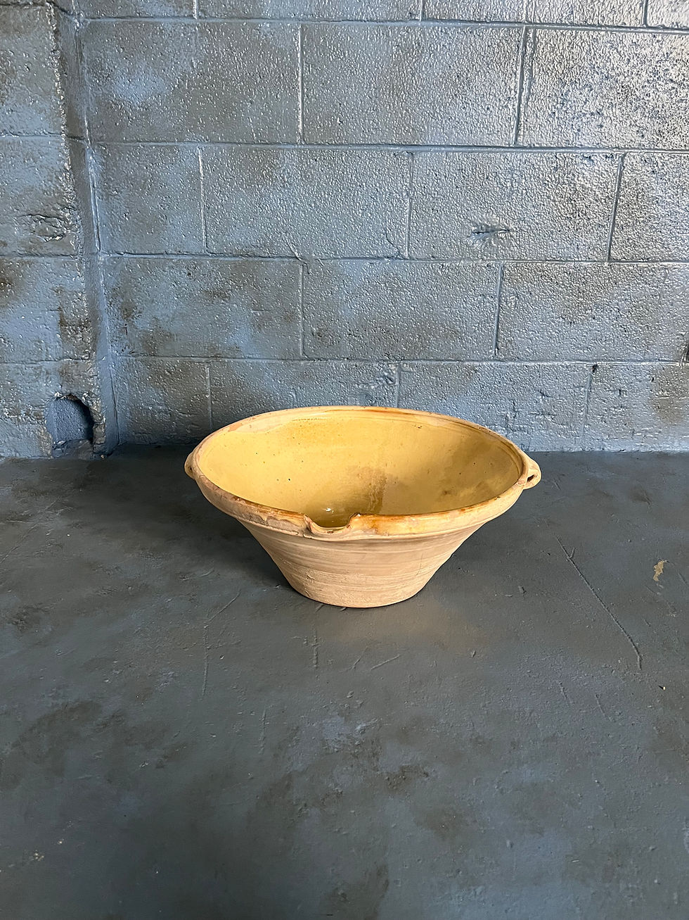 French Confit Bowl 9-1/2" High X 19-1/2" Round