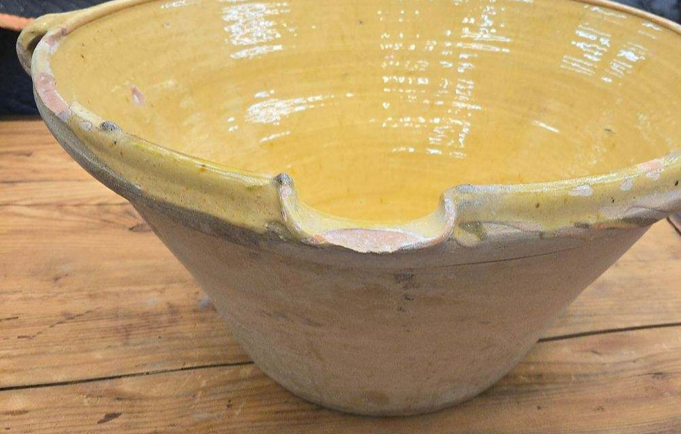 French Confit Bowl Round 9-1/2" High X 21"