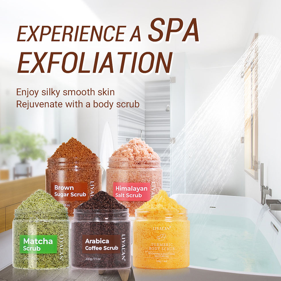 Thumbnail: Sea Salt Body Scrub Exfoliating Smooth Skin Rejuvenation Moisturizing Turmeric C
