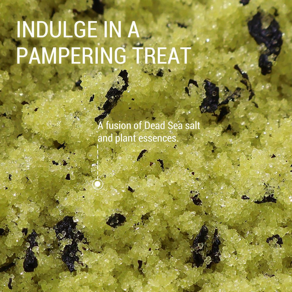 Thumbnail: Sea Salt Body Scrub Exfoliating Smooth Skin Rejuvenation Moisturizing Turmeric C