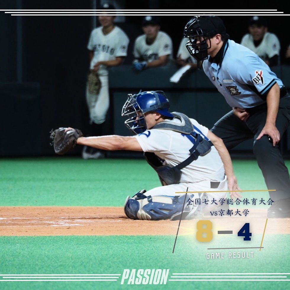 第64回全国七大学総合体育大会 vs京都大学