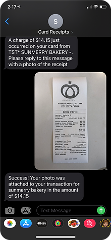 open business checking account online receipt capturing