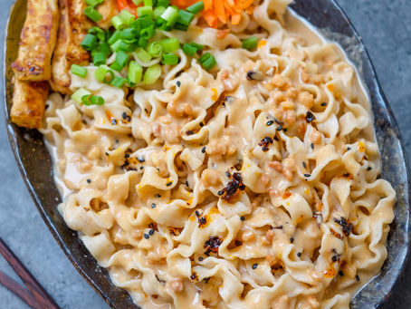 Vegan Chili Peanut Sesame Noodles | Taiwanese-Inspired