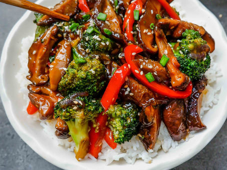 Chinese-Style No Beef and Broccoli (Vegan)