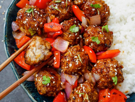Baked Teriyaki Cauliflower Balls (Vegan Recipe)