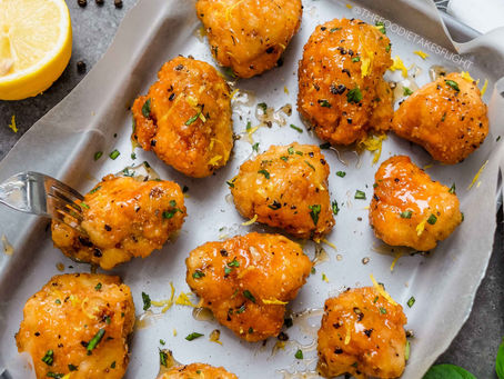 Lemon Pepper Glazed Cauliflower