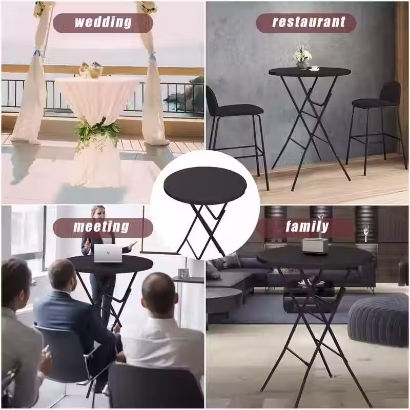 Thumbnail: Round Folding Table 32" White