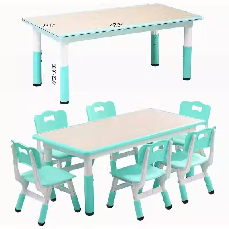 Kids table and 6 chairs- Rental