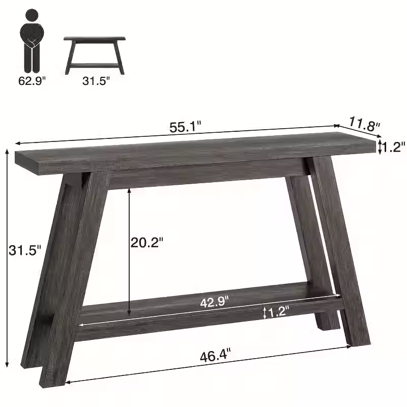 Thumbnail: Farm Table 55 " Rental