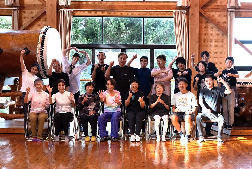 Collaborative session with taiko drumming and “Neuro dance” for PD (Parkinson's disease)