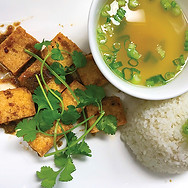 Tofu vegan rice dish