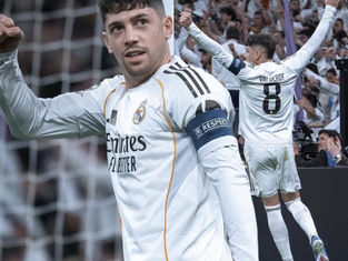 Con triplete de Valverde, Real Madrid golea 3-0 a Manchester City en ida de octavos de Champions