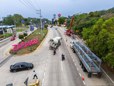 Instalan pasarela en carretera a La Libertad