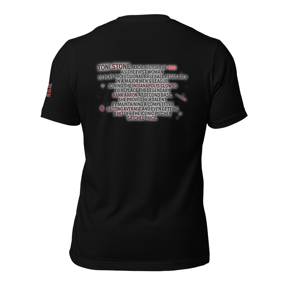 Thumbnail: 2026 Invest In Black Women Toni Stone Tee (Black)
