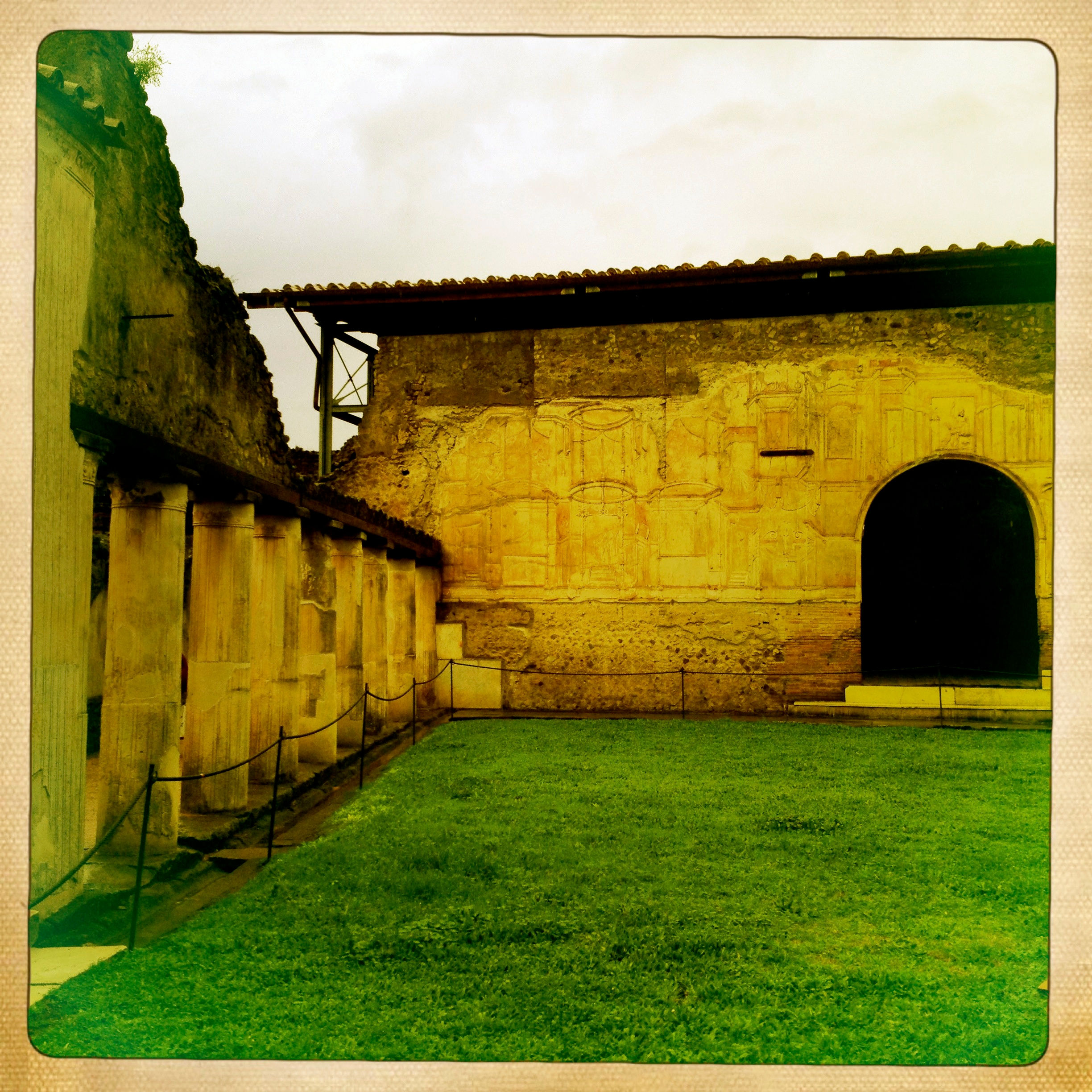 31. 8x8 Through the Courtyard: Pompeii, Italy