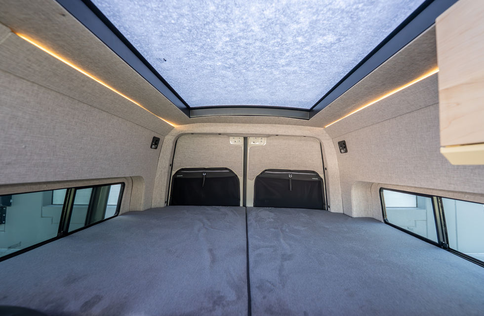 Doc Holliday 144 Basecamp Off-Grid Offroad Adventure Camper Van Skylight by Off Highway Van