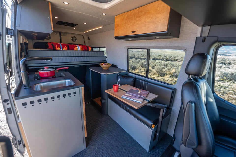 2026 Off Highway Van Davey Jackson 144 Offroad Off-Grid Mercedes Benz Sprinter Camper Van Interior