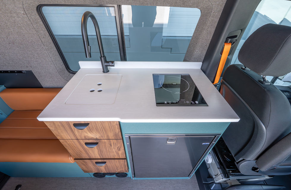 Sundance Kid 144 Basecamp Offroad Camper Van Kitchen and Galley