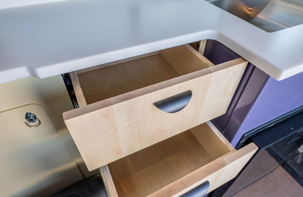Doc Holliday 144 Basecamp Off-Grid Offroad Adventure Camper Van Kitchen and Galley by Off Highway Van