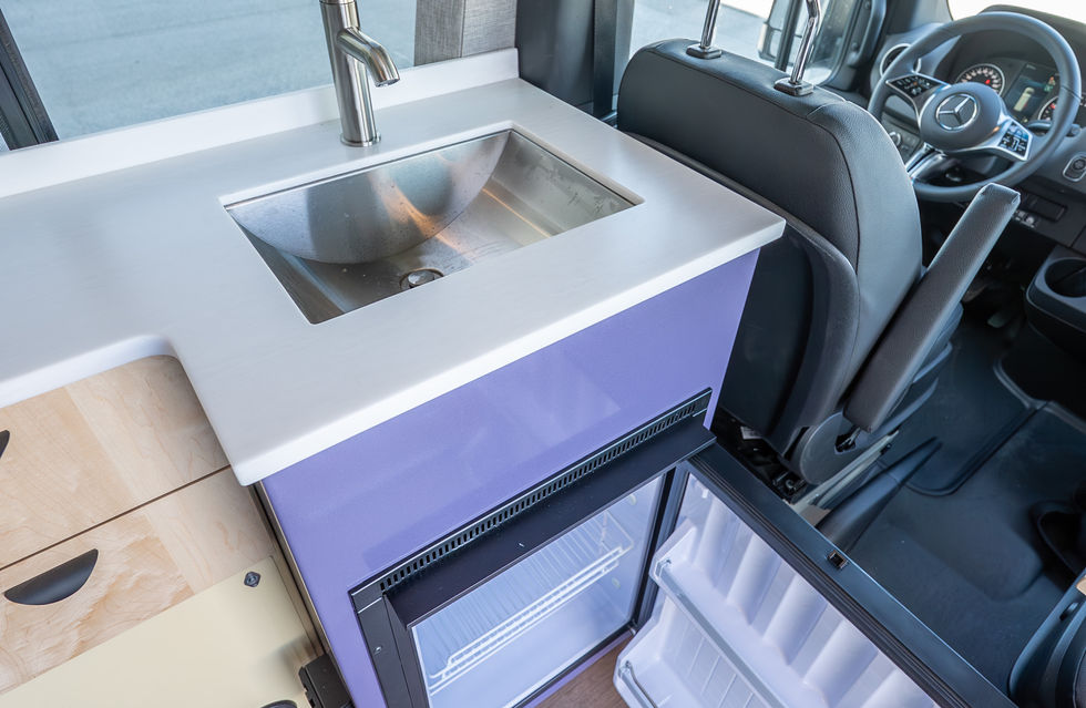 Doc Holliday 144 Basecamp Off-Grid Offroad Adventure Camper Van Kitchen and Galley by Off Highway Van