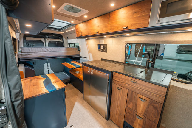 2026 Off Highway Van Sundance Kid 170 Offroad Off-Grid Mercedes Benz Sprinter Offroad Off-Grid Camper Van Interior