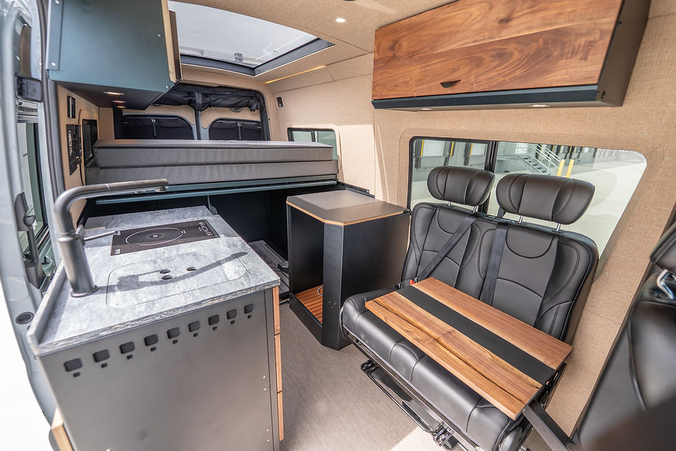 2025 Davey Jackson 144 Pro-X Off-Grid Camper Van Interior by Off Highway Van