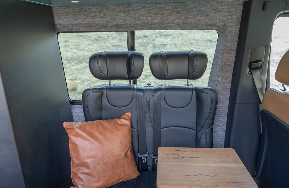 Davey Jackson 170 Pro Camper Van Interior With Mod Pod Convertible 2-Man Seat