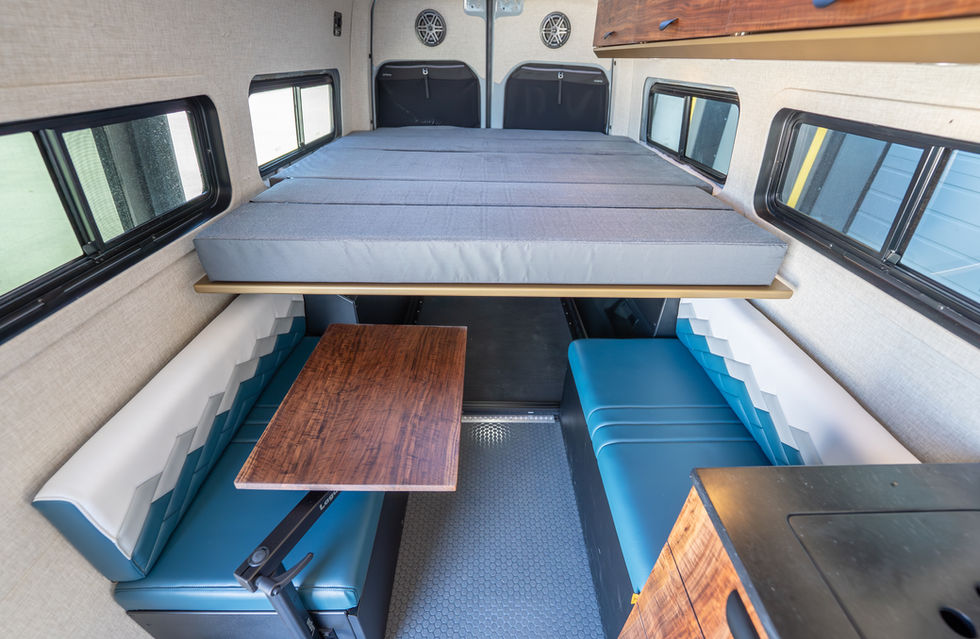 2025 Sundance Kid 170 Pro-X Offroad Off-Grid Camper Van Cafe Seating Bed Expanded by Off Highway Van 