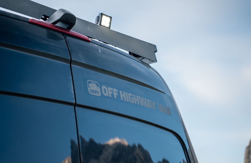 Dark Star Offroad HALO Rack Flood Lights On Davey Jackson 170 Pro Adventure Van