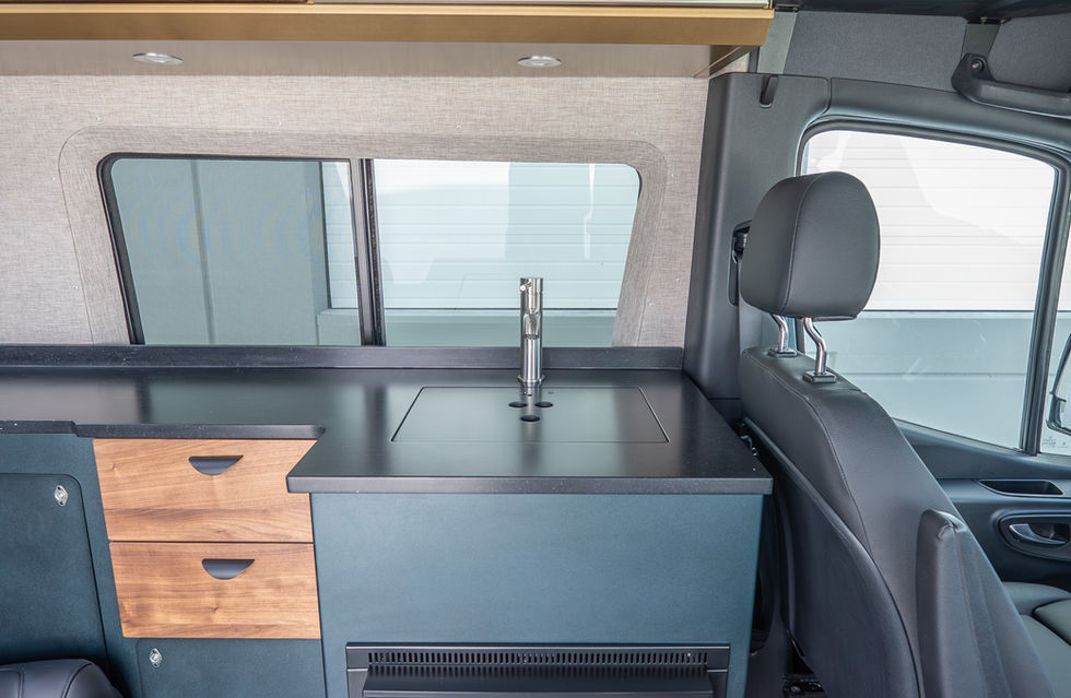 Doc Holliday 144 Pro Camper Van Kitchen and Galley by Off Highway Van