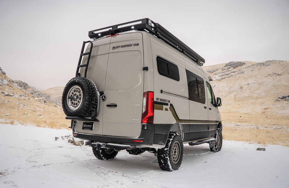 Davey Jackson 144 Pro-XR Camper Van With OWL Outdoors Ladder Tire Carrier
