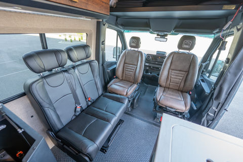 2026 Off Highway Van Davey Jackson 170 Offroad Off-Grid Mercedes Benz Sprinter Camper Van With Custom Upholstered Seating