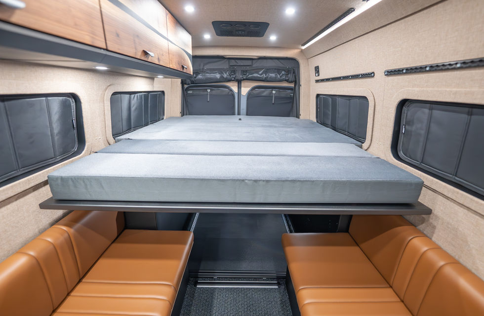 Davey Jackson 170 Pro-X Camper Van Olympic Queen Bedframe Expanded